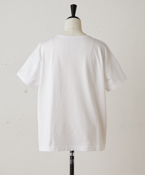 BEARDSLEY（ビアズリー）の「ソーダ刺繍T（Tシャツ/カットソー・レディース・ホワイト/グレー・FREE）」の9枚目の写真