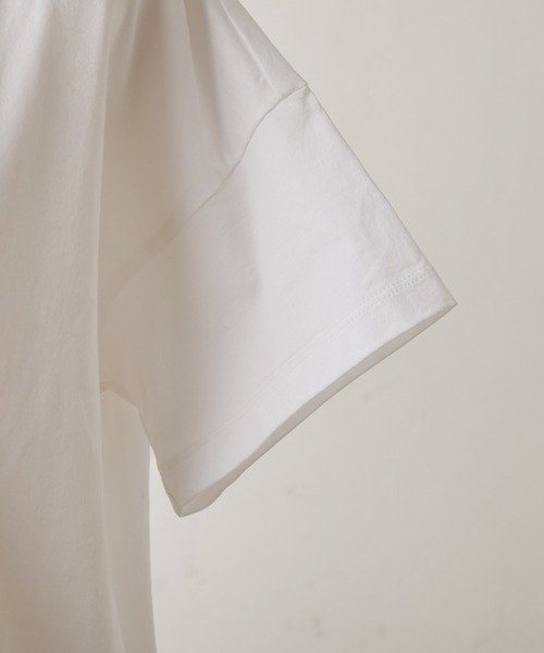 BEARDSLEY（ビアズリー）の「ソーダ刺繍T（Tシャツ/カットソー・レディース・ホワイト/グレー・FREE）」の11枚目の写真