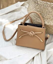 apres jour clair | 【apres jour clair×ARIAZ】フェイクレザーノットショルダー(ハンドバッグ)