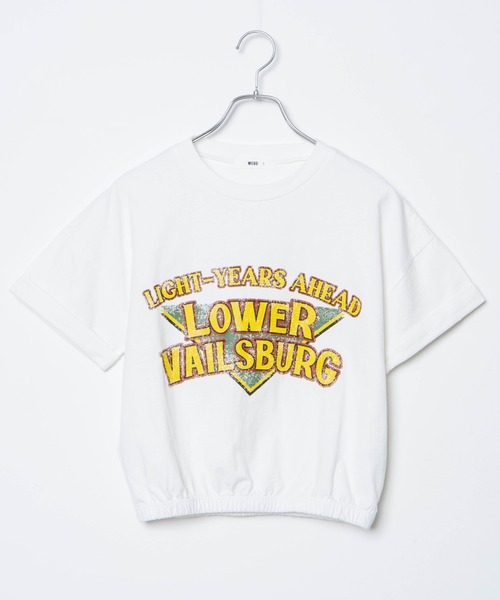 WEGO(ウィゴー)の「WEGO/ロールアップスリーブプリントTシャツ(Tシャツ/カットソー・レディース・イエロー/ホワイト/スミクロ・FREE)」の15枚目の写真