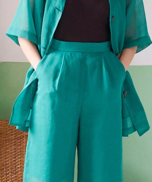 Drawstring Wide Easy Pants