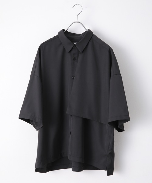 JUNRED（ジュンレッド）の「【こめxJUNRed】 ガンフラップハーフスリーブシャツ（シャツ/ブラウス・メンズ・ブラウン/ブラック/グレイッシュベージュ・M/S/L）」の20枚目の写真