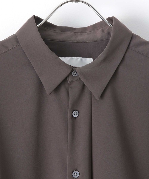 JUNRED（ジュンレッド）の「【こめxJUNRed】 ガンフラップハーフスリーブシャツ（シャツ/ブラウス・メンズ・ブラウン/ブラック/グレイッシュベージュ・M/S/L）」の22枚目の写真