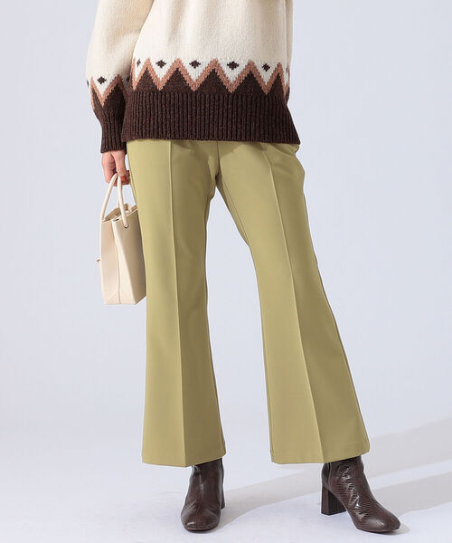 B:MING by BEAMS(ビーミングバイビームス)の「B:MING by BEAMS / センタープレス フレア パンツ 21AW(その他パンツ・レディース・ブラウン/グリーン系/マスタード・SMALL/MEDIUM)」の15枚目の写真