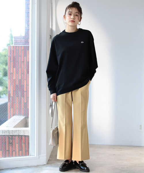 B:MING by BEAMS(ビーミングバイビームス)の「B:MING by BEAMS / センタープレス フレア パンツ 21AW(その他パンツ・レディース・ブラウン/グリーン系/マスタード・SMALL/MEDIUM)」の7枚目の写真