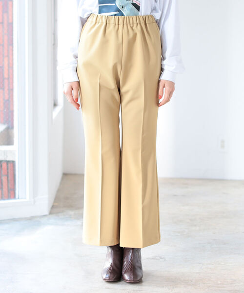 B:MING by BEAMS(ビーミングバイビームス)の「B:MING by BEAMS / センタープレス フレア パンツ 21AW(その他パンツ・レディース・ブラウン/グリーン系/マスタード・SMALL/MEDIUM)」の9枚目の写真