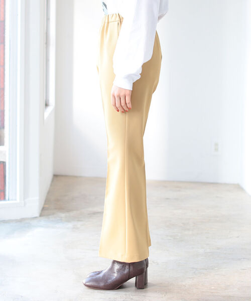 B:MING by BEAMS(ビーミングバイビームス)の「B:MING by BEAMS / センタープレス フレア パンツ 21AW(その他パンツ・レディース・ブラウン/グリーン系/マスタード・SMALL/MEDIUM)」の5枚目の写真