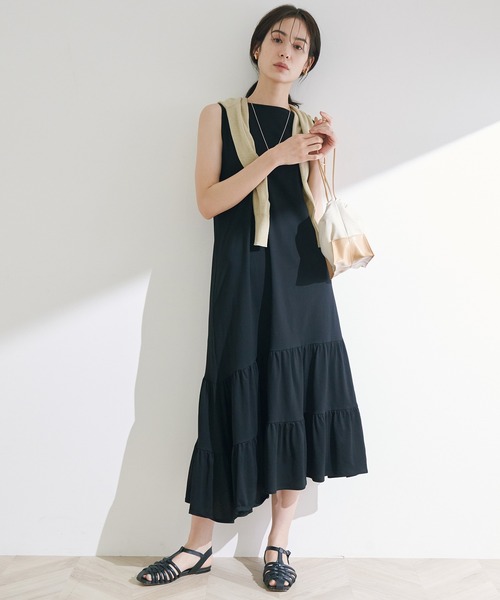 セール ワンピース ティアードノースリーブワンピース ワンピース ワンピース ドレス Rope ロペ のファッション