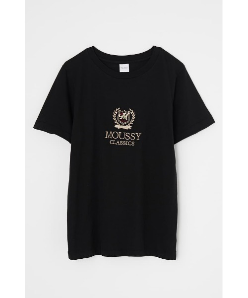 MOUSSY（マウジー）の「MOUSSY EMBLEM Tシャツ（Tシャツ/カットソー・レディース・ライトブルー/グリーン/ブラック/アイボリー・FREE）」の12枚目の写真