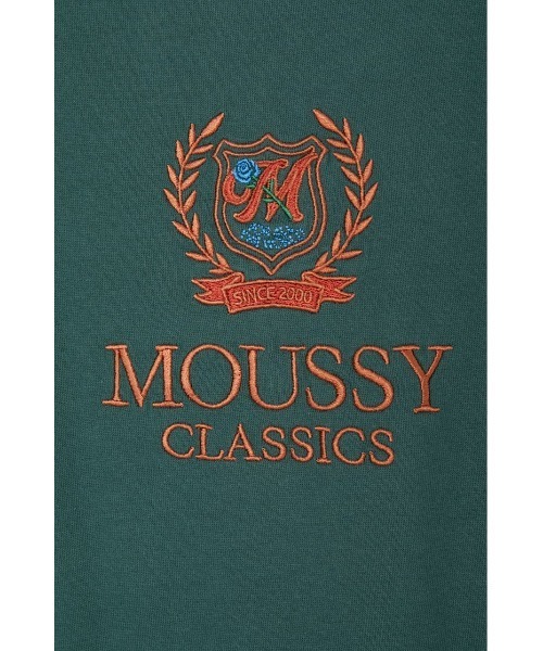 MOUSSY（マウジー）の「MOUSSY EMBLEM Tシャツ（Tシャツ/カットソー・レディース・ライトブルー/グリーン/ブラック/アイボリー・FREE）」の7枚目の写真
