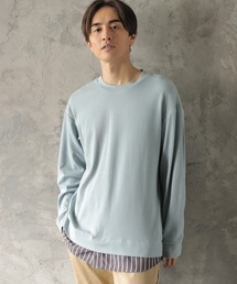 UNION STATION | スムース×ストライプカットソー(Tシャツ/カットソー)