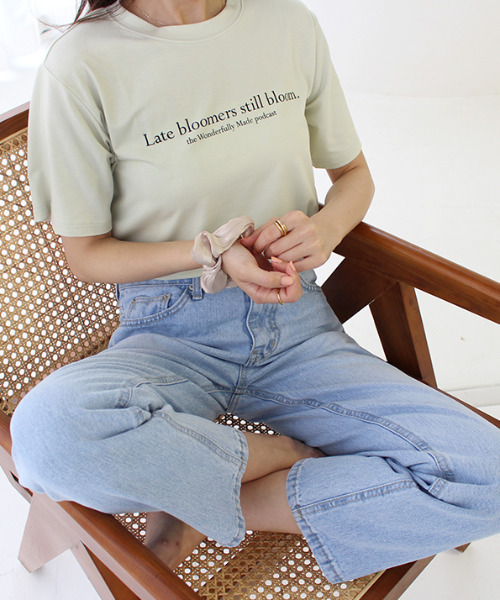 MODE ROBE(モードローブ)の「フロントロゴTシャツ(Tシャツ/カットソー・レディース・ホワイト/ピンク/ミント・FREE)」の5枚目の写真
