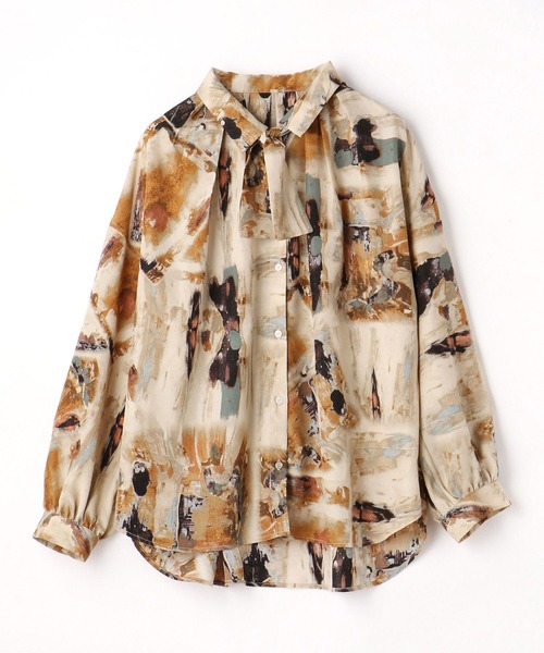 179/WG(イチナナキュウダブルジー)の「着脱可能な2WAY衿 : ボウタイブラウス(シャツ/ブラウス・レディース・グレー系その他/ベージュ系その他/ブルー系その他・MEDIUM)」の12枚目の写真