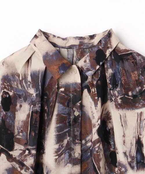 179/WG(イチナナキュウダブルジー)の「着脱可能な2WAY衿 : ボウタイブラウス(シャツ/ブラウス・レディース・グレー系その他/ベージュ系その他/ブルー系その他・MEDIUM)」の4枚目の写真