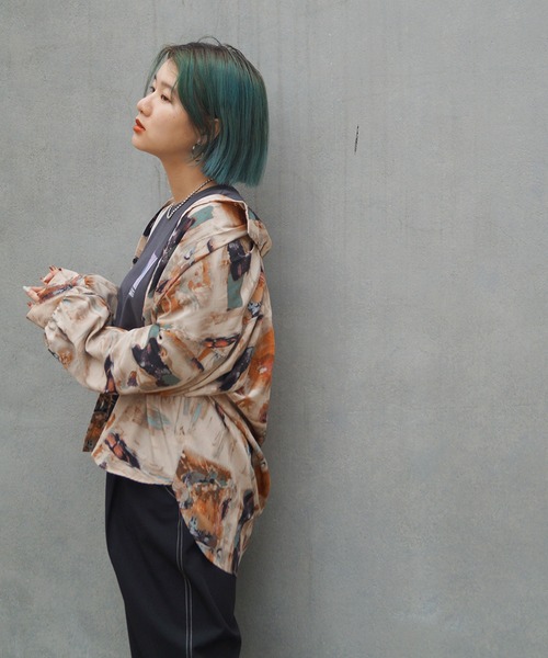 179/WG(イチナナキュウダブルジー)の「着脱可能な2WAY衿 : ボウタイブラウス(シャツ/ブラウス・レディース・グレー系その他/ベージュ系その他/ブルー系その他・MEDIUM)」の17枚目の写真