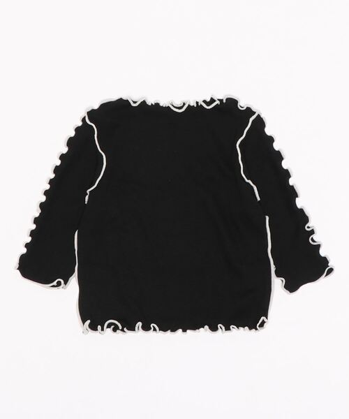 CALMIA（カルミア）の「9分袖メローテレコカットソー（C-6765/80～140cm）（Tシャツ/カットソー・キッズ・ライトブルー/ブラック/ブラウン/オフホワイト・90/100/110/120/80/130/140）」の9枚目の写真