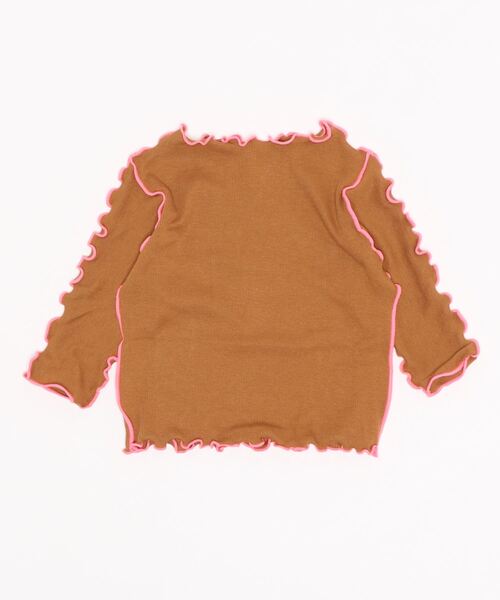 CALMIA（カルミア）の「9分袖メローテレコカットソー（C-6765/80～140cm）（Tシャツ/カットソー・キッズ・ライトブルー/ブラック/ブラウン/オフホワイト・90/100/110/120/80/130/140）」の6枚目の写真