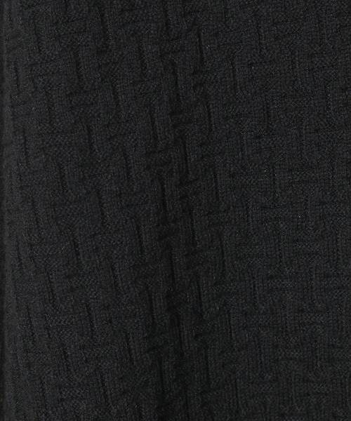 CROWDED CLOSET(クラウデッドクローゼット)の「12G(ゲージ)ジャガードVネックニット(ニット/セーター・メンズ・ブラック/ベージュ/グレー/ブルー・02/03/04)」の13枚目の写真