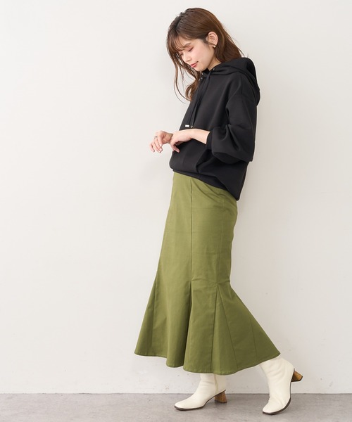 natural couture（ナチュラルクチュール）の「ふわもちラテパーカー（パーカー・レディース・アイボリー/ブラック/グレイッシュベージュ/ピンクベージュ・FREE）」の15枚目の写真