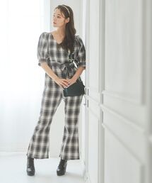 MAJESTIC LEGON | Ladyカシュクールオーバーオール(サロペット/オーバーオール)