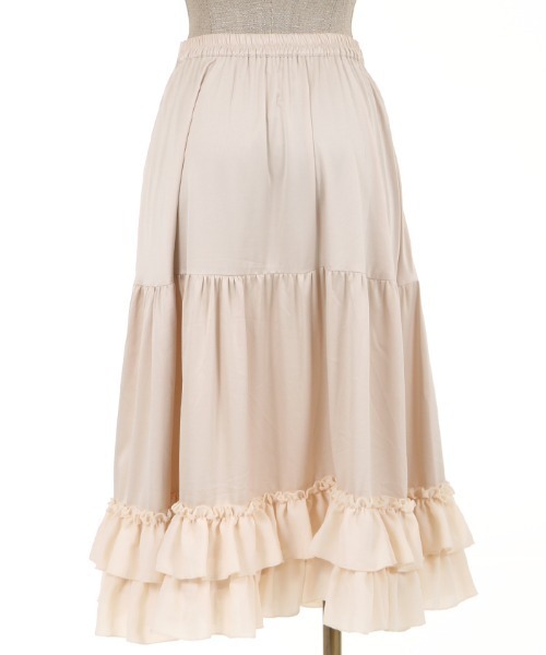 axes femme（アクシーズファム）の「ミディフリルペチスカート（スカート・レディース・ブラック/ホワイト/キナリ/ワイン/ラベンダー/ピンク・MEDIUM）」の20枚目の写真