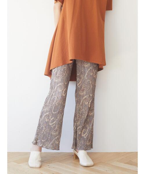 Green Parks(グリーンパークス)の「・novem 9 ペイズリーptプリーツパンツ*(その他パンツ・レディース・チャコールグレー/ブラウン/グレー・FREE)」の19枚目の写真