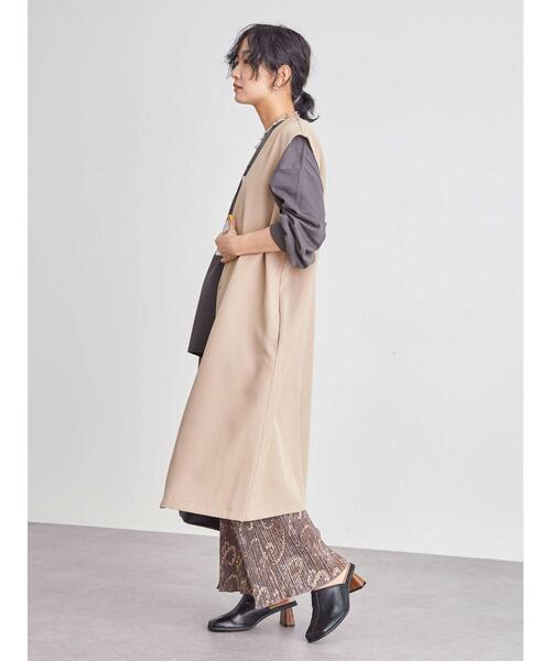 Green Parks(グリーンパークス)の「・novem 9 ペイズリーptプリーツパンツ*(その他パンツ・レディース・チャコールグレー/ブラウン/グレー・FREE)」の8枚目の写真