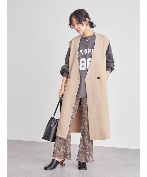 Green Parks(グリーンパークス)の「・novem 9 ペイズリーptプリーツパンツ*(その他パンツ・レディース・チャコールグレー/ブラウン/グレー・FREE)」の16枚目の写真