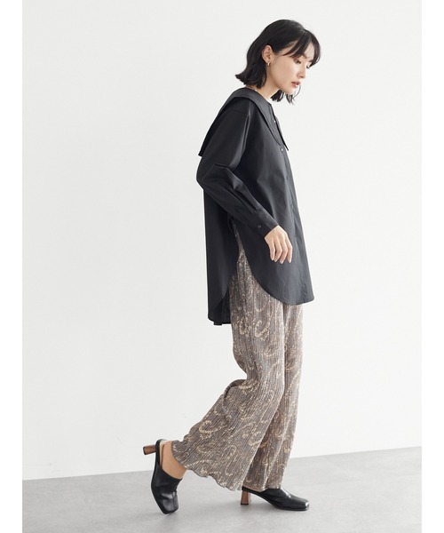 Green Parks(グリーンパークス)の「・novem 9 ペイズリーptプリーツパンツ*(その他パンツ・レディース・チャコールグレー/ブラウン/グレー・FREE)」の12枚目の写真