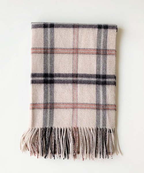 Q（キュー）の「カシミヤストール（ストール/ショール・レディース・ブラック/ベージュ/ピンク/ベージュ系その他/ブルー系その他・ONE SIZE）」の9枚目の写真