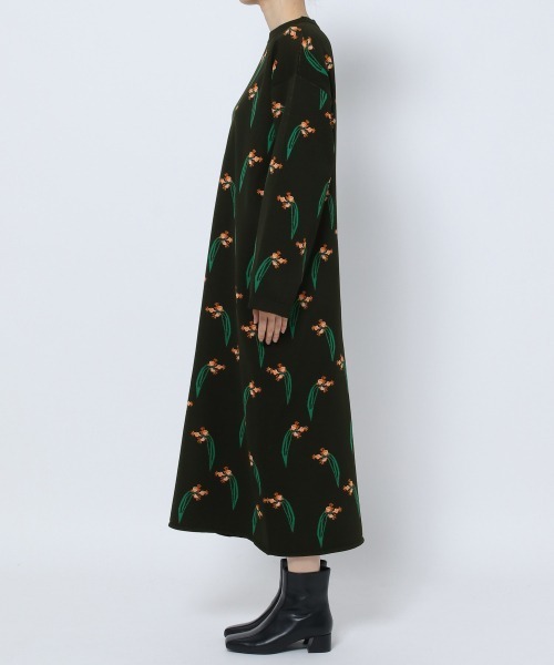 yuw（ユウ）の「JACQUARD KNIT ONE PIECE　237078（ワンピース・レディース・ブラック/レッド/ブルー/グリーン系その他/ホワイト系その他・FREE）」の13枚目の写真