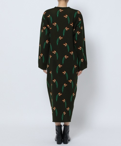 yuw（ユウ）の「JACQUARD KNIT ONE PIECE　237078（ワンピース・レディース・ブラック/レッド/ブルー/グリーン系その他/ホワイト系その他・FREE）」の14枚目の写真