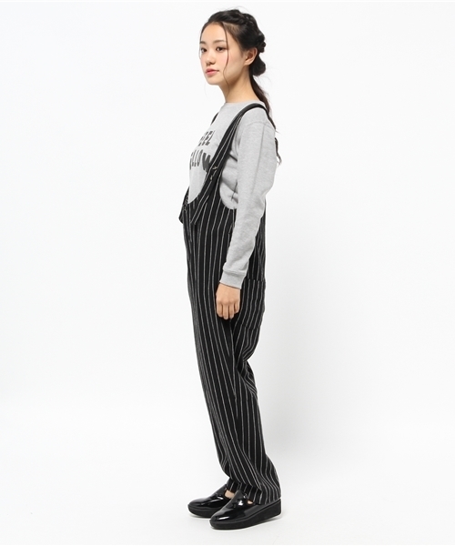 mystic（ミスティック）の「ウールゆったりサロペット（サロペット/オーバーオール・レディース・グレー/ブラック/チャコールグレー/ブラック系その他・ﾌﾘ-）」の7枚目の写真