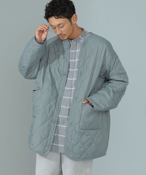 B:MING by BEAMS(ビーミングバイビームス)の「B:MING by BEAMS / マルチ キルト ブルゾン(ブルゾン・メンズ・チャコールグレー/ホワイト系その他/スモーキーグリーン系・SMALL/MEDIUM/LARGE/X-LARGE)」の20枚目の写真