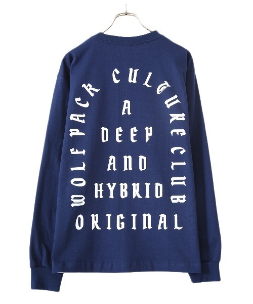 WP（ダブリューピー）の「WP / ダブリューピー：WP×CAMBER DEEP AND HYBRID L/Tee：WP06-T112[WAX]（Tシャツ/カットソー・メンズ・レッド系その他/ネイビー×ホワイト・L/M/XL）」の2枚目の写真