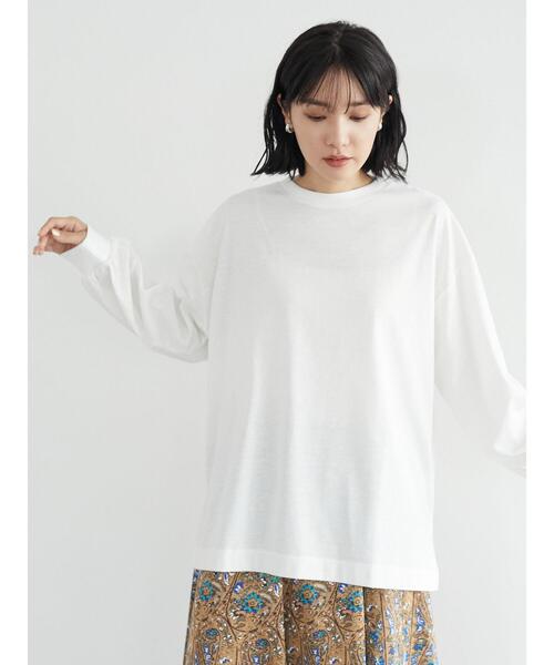 RAY CASSIN FAVORI（レイカズンフェバリ）の「・RAY CASSIN ベーシックロンT＊（Tシャツ/カットソー・レディース・オフホワイト/ライトグレー/チャコールグレー/ブラック・FREE）」の22枚目の写真