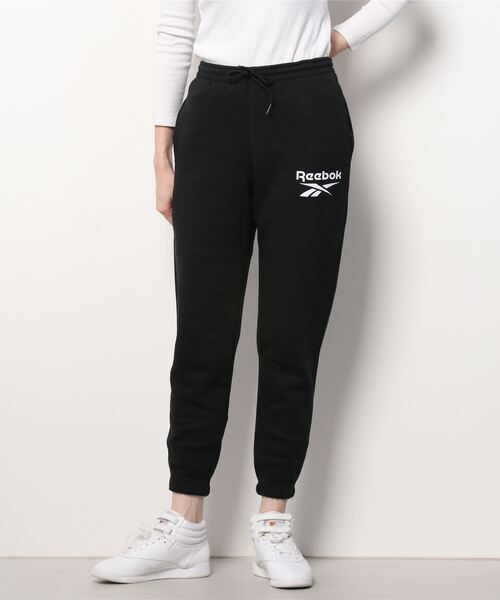 Reebok(リーボック)の「 アイデンティティ ロゴ フリース ジョガー / Identity Logo Fleece Joggers(スウェットパンツ・レディース・ヘザーグレー/ブラック・MEDIUM/X-LARGE/XX-LARGE/LARGE/X-SMALL/SMALL)」の14枚目の写真