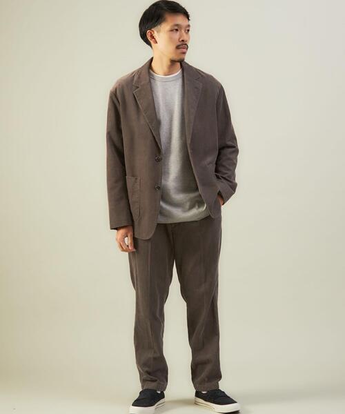 green label relaxing（グリーンレーベルリラクシング）の「16W コーデュロイ ルーズ 2B ジャケット -静電気軽減-（テーラードジャケット・メンズ・モカ/ベージュ/ブラック・S/L/XL/M）」の7枚目の写真