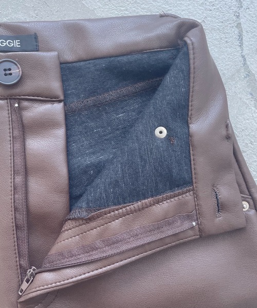 SHAGGIE(シャギー)の「フェイクレザーショートパンツ(その他パンツ・レディース・ブラック/ブラウン/ナチュラル・MEDIUM/LARGE/SMALL)」の20枚目の写真