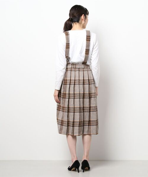 Clice de Paris(クリシェドゥパリス)の「K/チェックプリーツスカート(スカート・レディース・グレー/ベージュ・ONESIZE)」の9枚目の写真