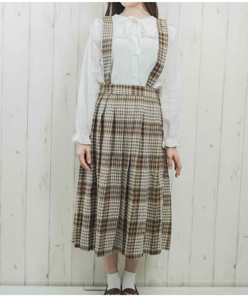 Clice de Paris(クリシェドゥパリス)の「K/チェックプリーツスカート(スカート・レディース・グレー/ベージュ・ONESIZE)」の17枚目の写真