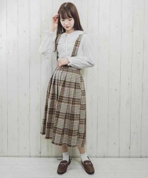 Clice de Paris(クリシェドゥパリス)の「K/チェックプリーツスカート(スカート・レディース・グレー/ベージュ・ONESIZE)」の21枚目の写真