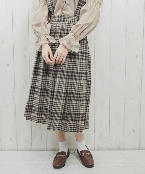 Clice de Paris(クリシェドゥパリス)の「K/チェックプリーツスカート(スカート・レディース・グレー/ベージュ・ONESIZE)」の19枚目の写真