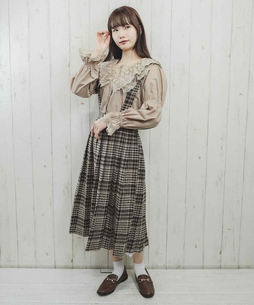 Clice de Paris(クリシェドゥパリス)の「K/チェックプリーツスカート(スカート・レディース・グレー/ベージュ・ONESIZE)」の16枚目の写真