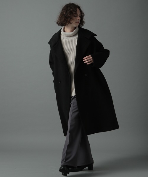 HARE(ハレ)の「ワイドフレアパンツ(HARE)(スラックス・メンズ・ブラック/チャコールグレー/パープル/レッド・SMALL/MEDIUM)」の10枚目の写真