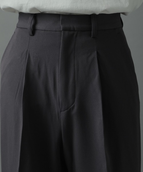 HARE(ハレ)の「ワイドフレアパンツ(HARE)(スラックス・メンズ・ブラック/チャコールグレー/パープル/レッド・SMALL/MEDIUM)」の17枚目の写真