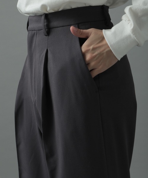 HARE(ハレ)の「ワイドフレアパンツ(HARE)(スラックス・メンズ・ブラック/チャコールグレー/パープル/レッド・SMALL/MEDIUM)」の18枚目の写真