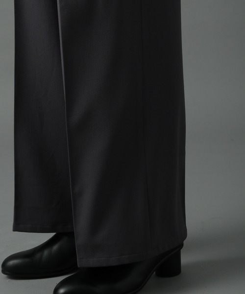 HARE(ハレ)の「ワイドフレアパンツ(HARE)(スラックス・メンズ・ブラック/チャコールグレー/パープル/レッド・SMALL/MEDIUM)」の19枚目の写真