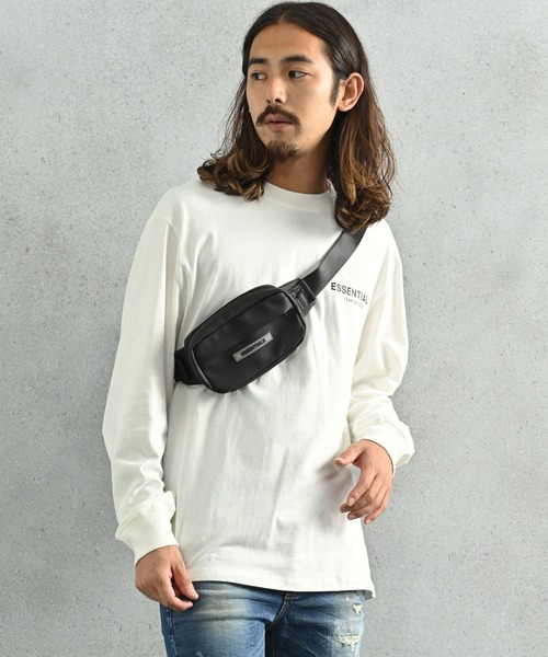 FOG ESSENTIALS（エフオージーエッセンシャルズ）の「FOG ESSENTIALS（エッセンシャルズ）スリングバッグ（ボディバッグ/ウエストポーチ・メンズ・ブラック・FREE）」の13枚目の写真