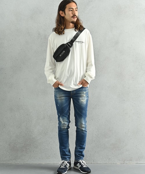 FOG ESSENTIALS（エフオージーエッセンシャルズ）の「FOG ESSENTIALS（エッセンシャルズ）スリングバッグ（ボディバッグ/ウエストポーチ・メンズ・ブラック・FREE）」の14枚目の写真